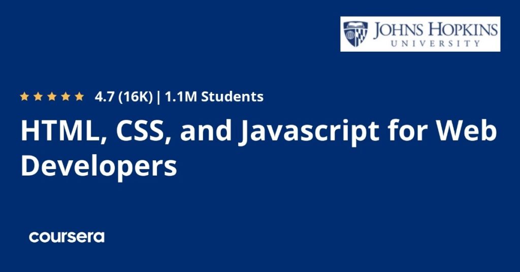 HTML, CSS, and JavaScript for Web Developers - Coursera