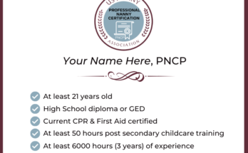 professional nanny certification