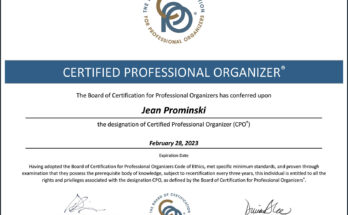 Free Professional Organizer Certification Online